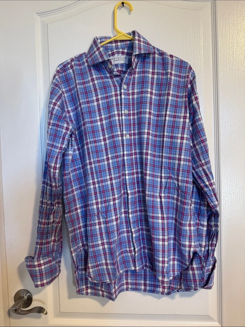Classic Blue Plaid Button-Down Shirt by J. Crew